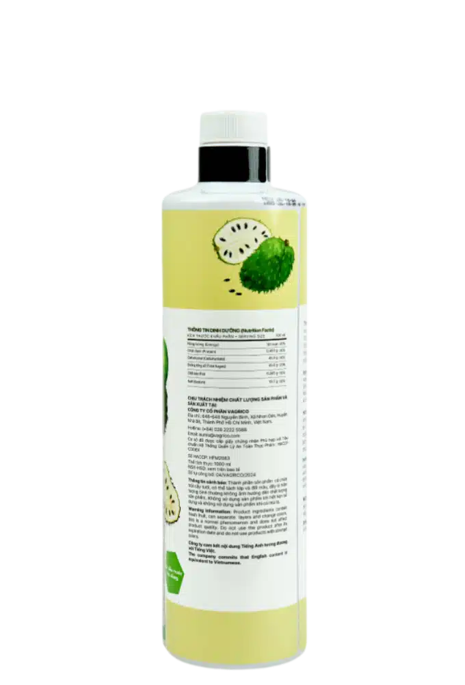 Mứt Mãng cầu xiêm Aumis 1000ml - Pha chế XANH - XANH cho sức khoẻ ! Mứt Mãng cầu xiêm Aumis 1000ml - Ảnh 2