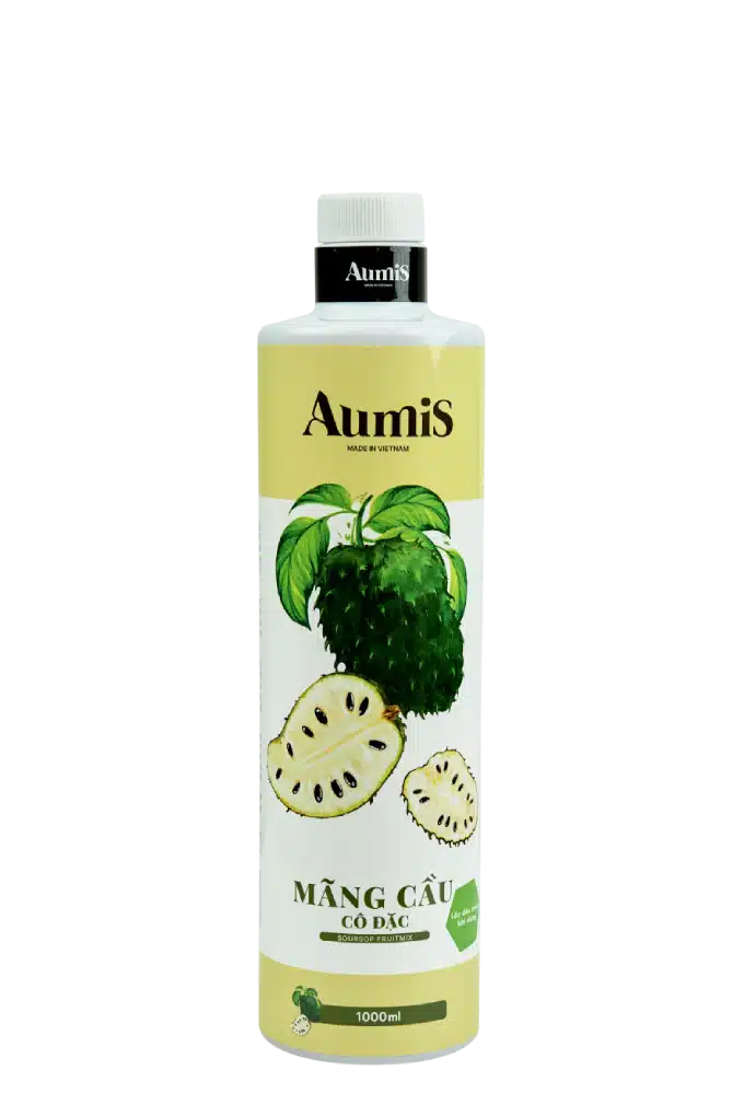 Mứt Mãng cầu xiêm Aumis 1000ml - Pha chế XANH - XANH cho sức khoẻ ! Mứt Mãng cầu xiêm Aumis 1000ml