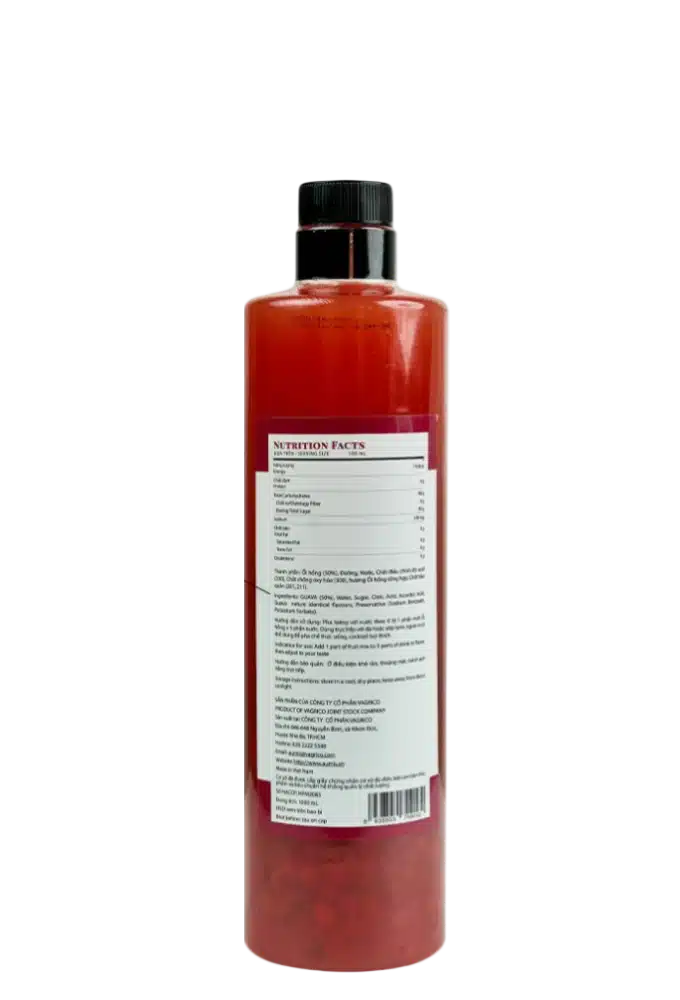 Mứt Ổi hồng cô đặc Aumis 1000ml - Pha chế XANH - XANH cho sức khoẻ ! Mứt Ổi hồng cô đặc Aumis 1000ml - Ảnh 2