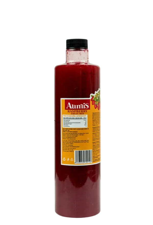 Mứt Phúc bồn tử cô đặc Aumis 1000ml - Pha chế XANH - XANH cho sức khoẻ ! Mut Phuc Bon Tu Aumis 1