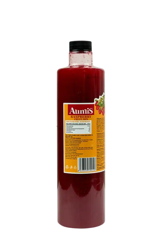 Mứt Phúc bồn tử cô đặc Aumis 1000ml - Pha chế XANH - XANH cho sức khoẻ ! Mứt Phúc bồn tử cô đặc Aumis 1000ml - Ảnh 3