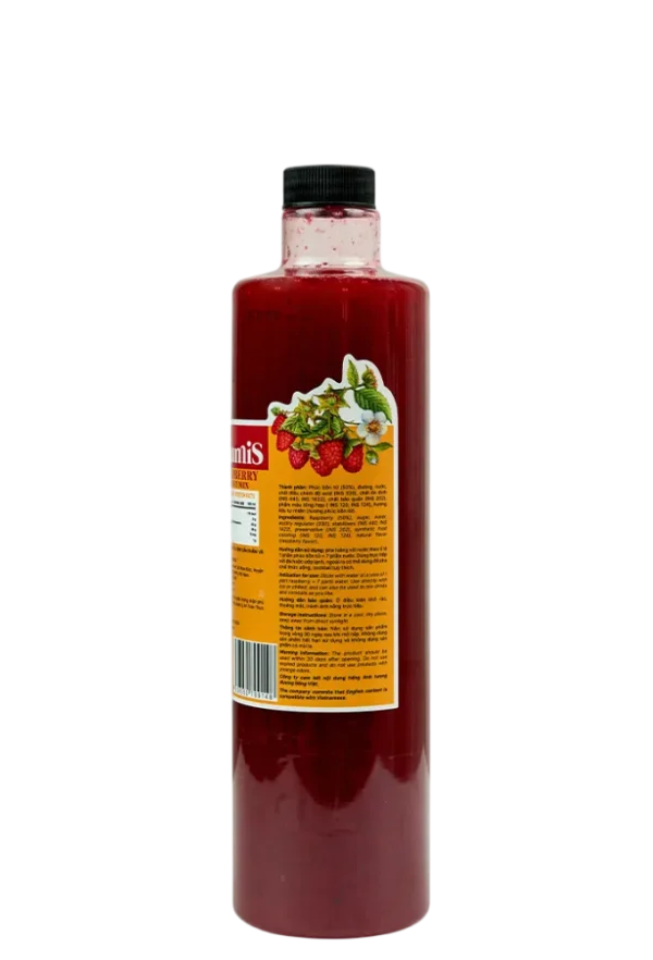 Mứt Phúc bồn tử cô đặc Aumis 1000ml - Pha chế XANH - XANH cho sức khoẻ ! Mut Phuc Bon Tu Aumis 2