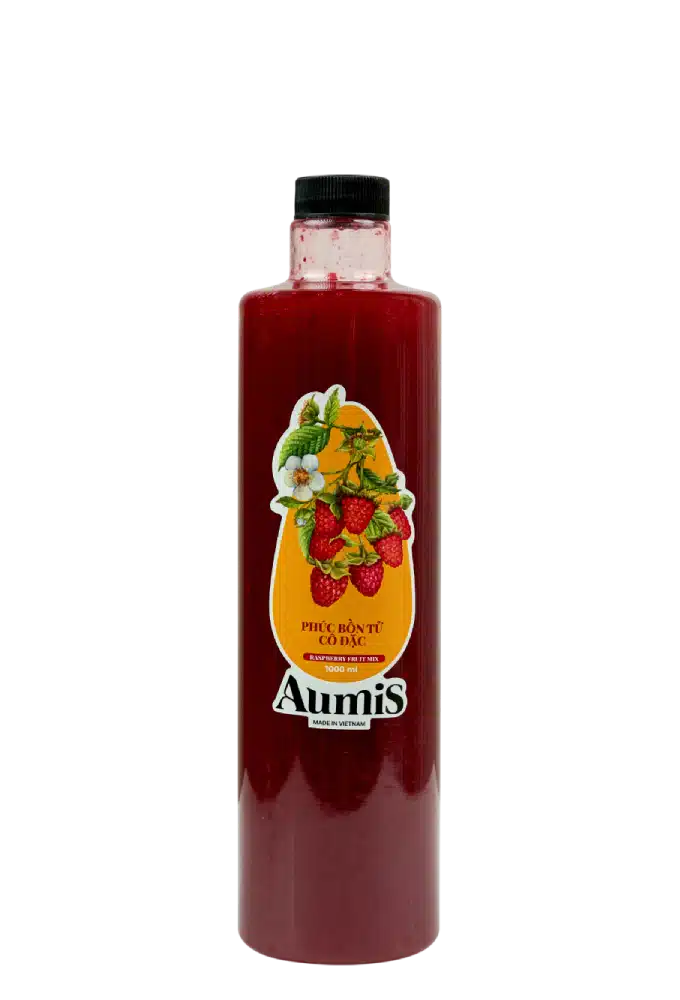 Mứt Phúc bồn tử cô đặc Aumis 1000ml - Pha chế XANH - XANH cho sức khoẻ ! Mứt Phúc bồn tử cô đặc Aumis 1000ml
